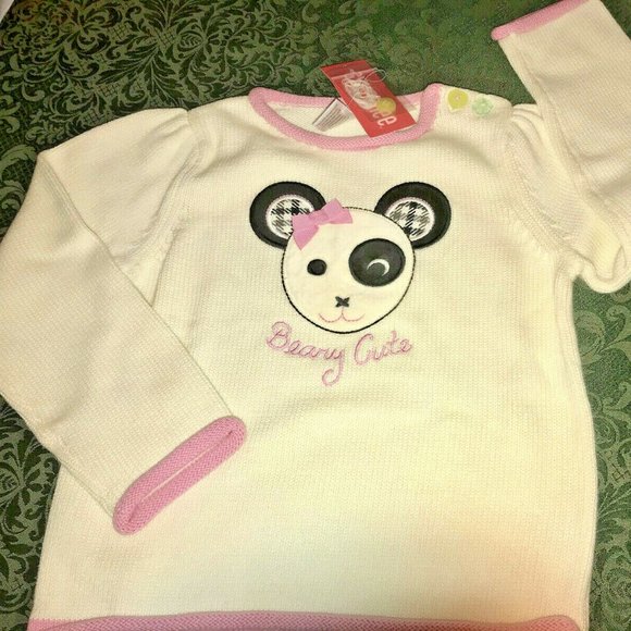 NWT imaginary friends panda sweater 4t 4 gymboree - Picture 1 of 6